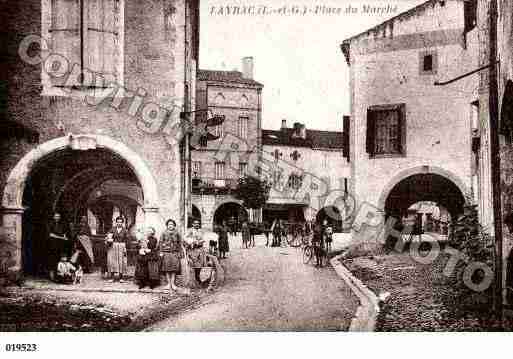 Ville de LAYRAC, carte postale ancienne