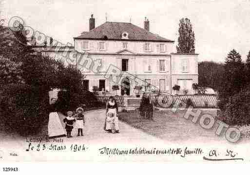 Ville de LESSY, carte postale ancienne