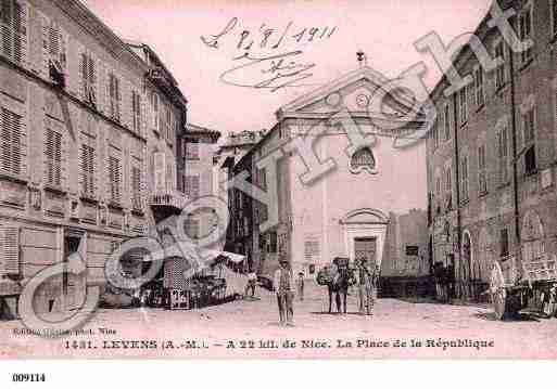 Ville de LEVENS, carte postale ancienne