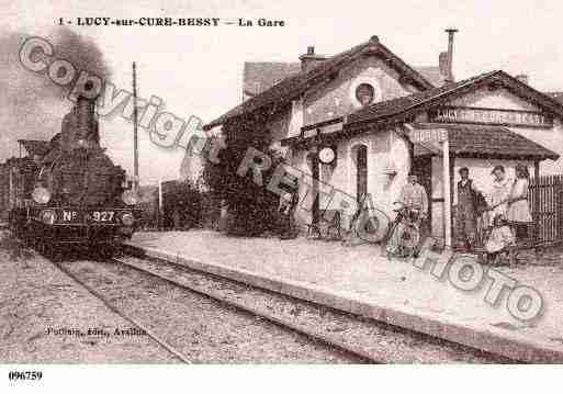 Ville de LUCYSURCURE, carte postale ancienne