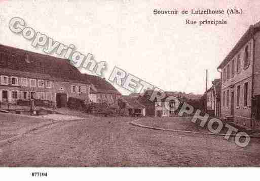 Ville de LUTZELHOUSE, carte postale ancienne