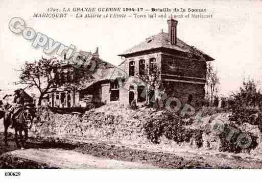 Ville de MARICOURT, carte postale ancienne