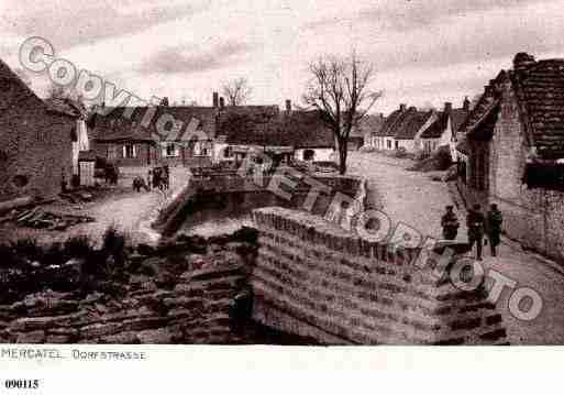 Ville de MERCATEL, carte postale ancienne