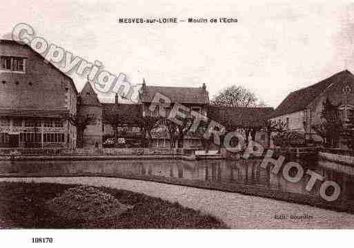 Ville de MESVESSURLOIRE, carte postale ancienne