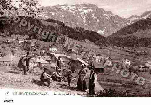 Ville de MONTSAXONNEX, carte postale ancienne