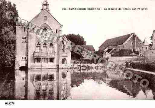 Ville de MONTGERON, carte postale ancienne