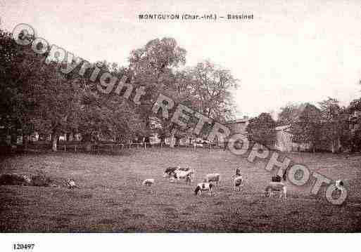 Ville de MONTGUYON, carte postale ancienne