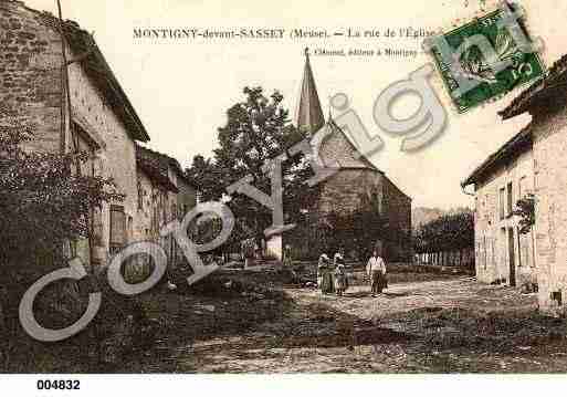 Ville de MONTIGNYDEVANTSASSEY, carte postale ancienne
