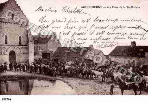 Ville de MOULIHERNE, carte postale ancienne