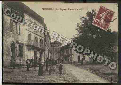 Ville de MUSSIDAN, carte postale ancienne