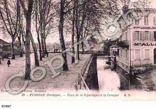 Ville de MUSSIDAN, carte postale ancienne