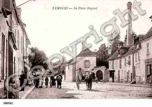 Ville de NEMOURS, carte postale ancienne