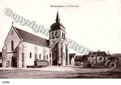 Ville de ORSENNES, carte postale ancienne