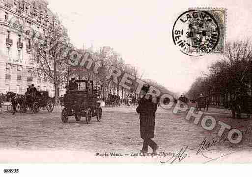 Ville de PARISVECU, carte postale ancienne