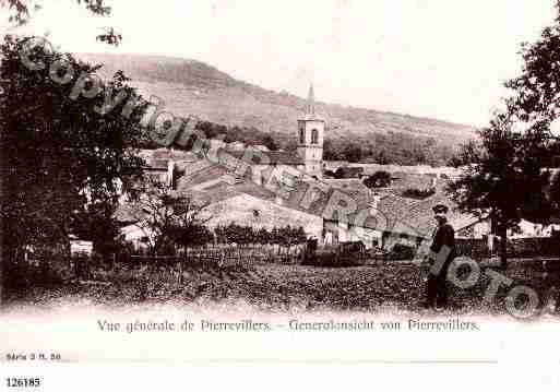 Ville de PIERREVILLERS, carte postale ancienne