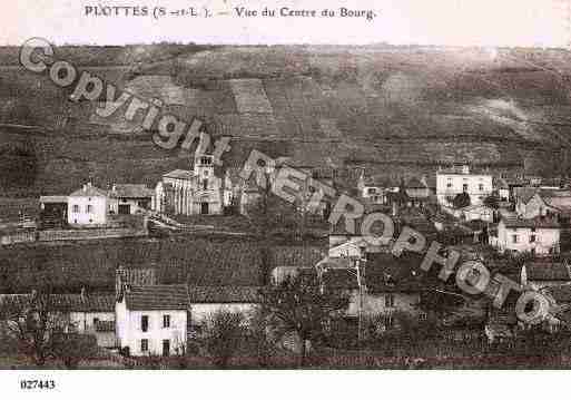 Ville de PLOTTES, carte postale ancienne