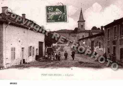 Ville de PONTSURMEUSE, carte postale ancienne