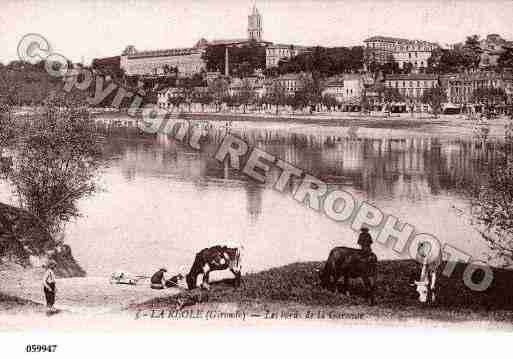 Ville de REOLE(LA), carte postale ancienne