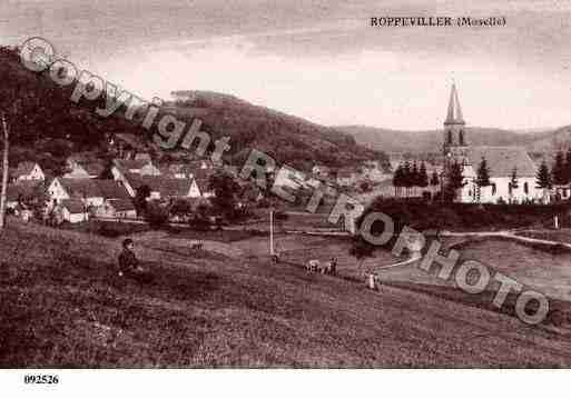 Ville de ROPPEVILLER, carte postale ancienne