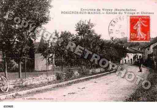 Ville de ROSIERESSURMANCE, carte postale ancienne