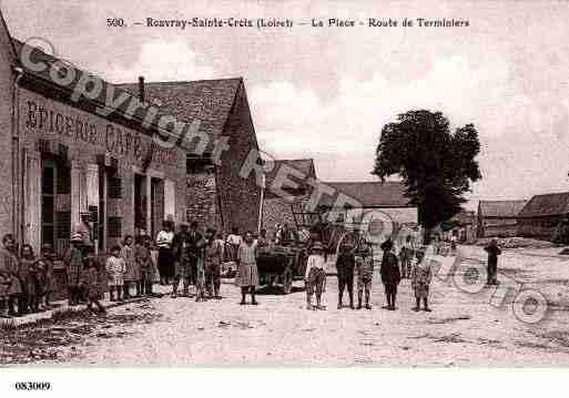 Ville de ROUVRAYSAINTECROIX, carte postale ancienne