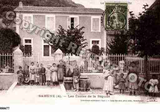 Ville de SAHUNE, carte postale ancienne Ville de SAHUNE, carte postale ancienne