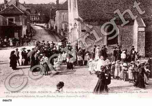 Ville de SAINTCYRSURMORIN, carte postale ancienne