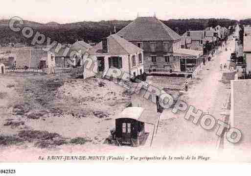 Ville de SAINTJEANDEMONTS, carte postale ancienne