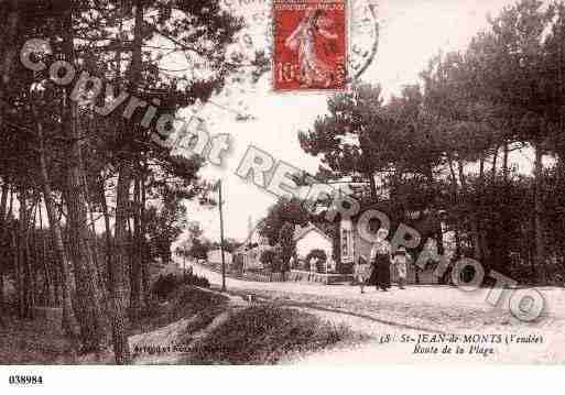 Ville de SAINTJEANDEMONTS, carte postale ancienne