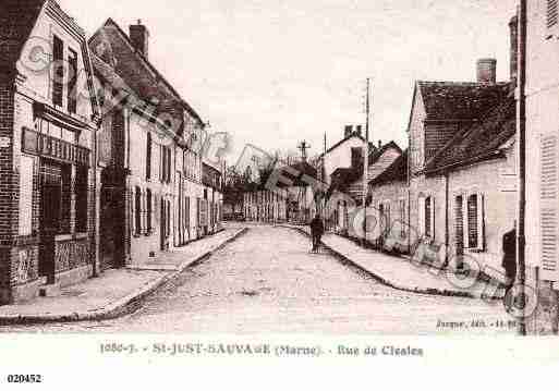 Ville de SAINTJUSTSAUVAGE, carte postale ancienne