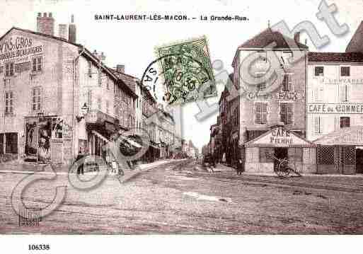 Ville de SAINTLAURENTSURSAONE, carte postale ancienne