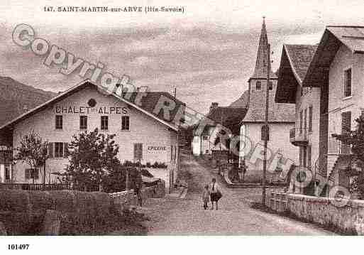 Ville de SAINTMARTINSURARVE, carte postale ancienne
