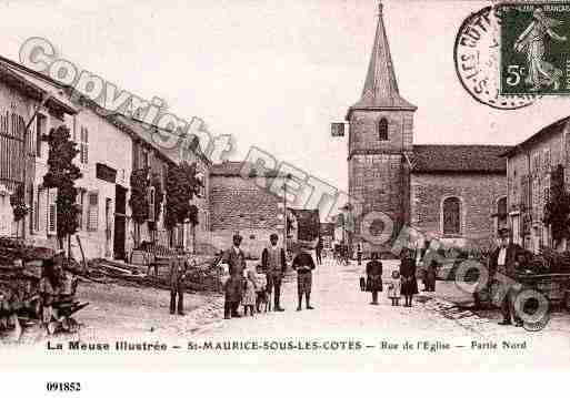 Ville de SAINTMAURICESOUSLESCOTES, carte postale ancienne