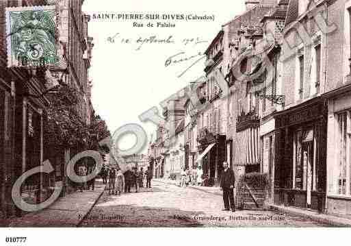 Ville de SAINTPIERRESURDIVES, carte postale ancienne