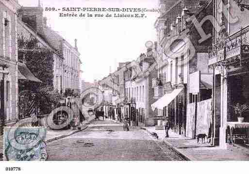 Ville de SAINTPIERRESURDIVES, carte postale ancienne