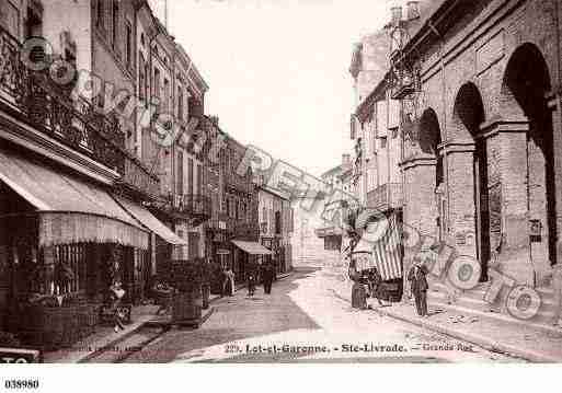 Ville de SAINTELIVRADESURLOT, carte postale ancienne