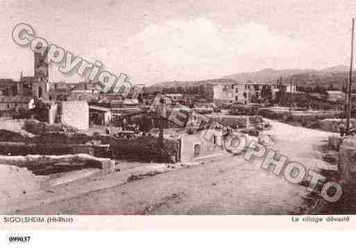 Ville de SIGOLSHEIM, carte postale ancienne