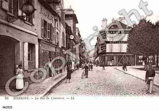 Ville de SOISSONS, carte postale ancienne