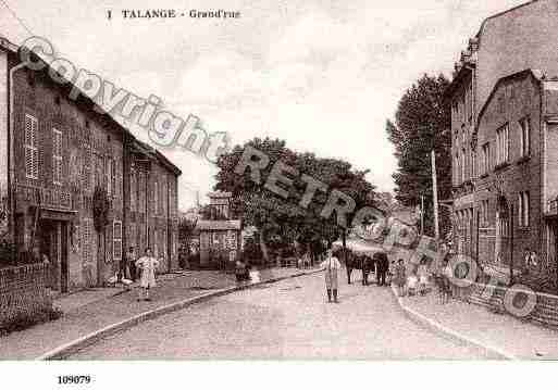 Ville de TALANGE, carte postale ancienne