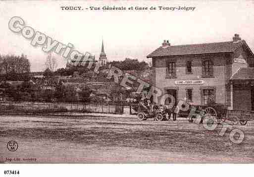 Ville de TOUCY, carte postale ancienne