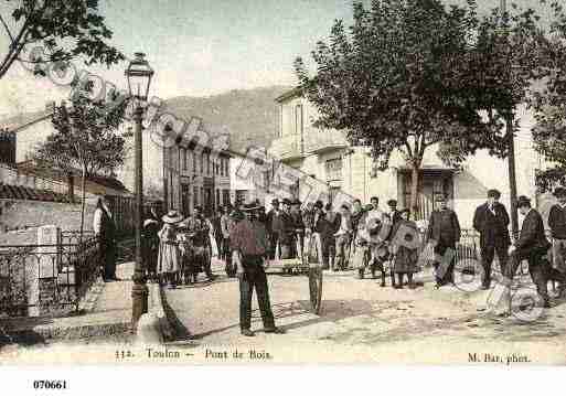 Ville de TOULON, carte postale ancienne