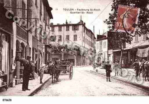 Ville de TOULON, carte postale ancienne