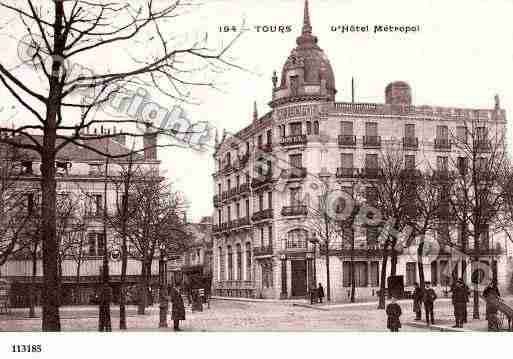 Ville de TOURS, carte postale ancienne