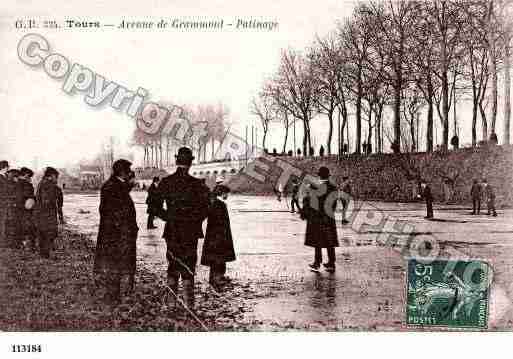 Ville de TOURS, carte postale ancienne