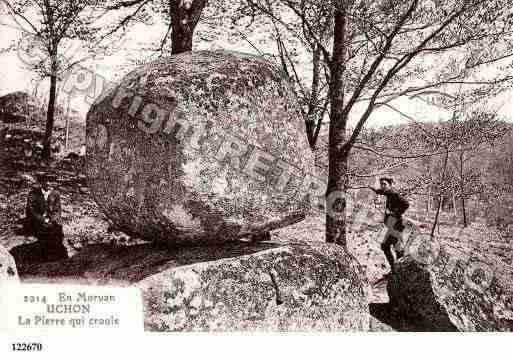 Ville de UCHON, carte postale ancienne