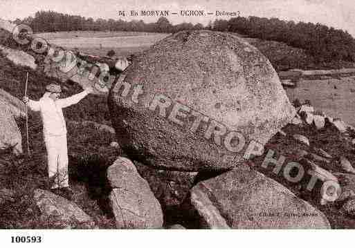 Ville de UCHON, carte postale ancienne