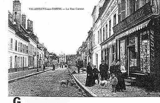 Ville de VILLENEUVESYONNE, carte postale ancienne