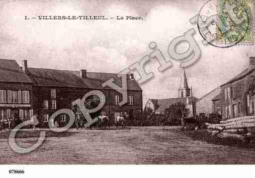 Ville de VILLERSLETILLEUL, carte postale ancienne