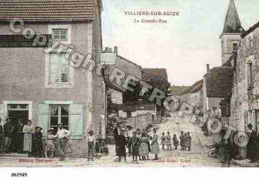 Ville de VILLIERSSURSUIZE, carte postale ancienne