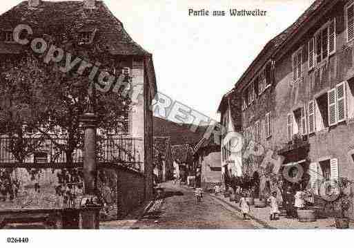 Ville de WATTWILLER, carte postale ancienne